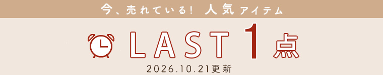 残りわずかの【ラスト1点】アイテム