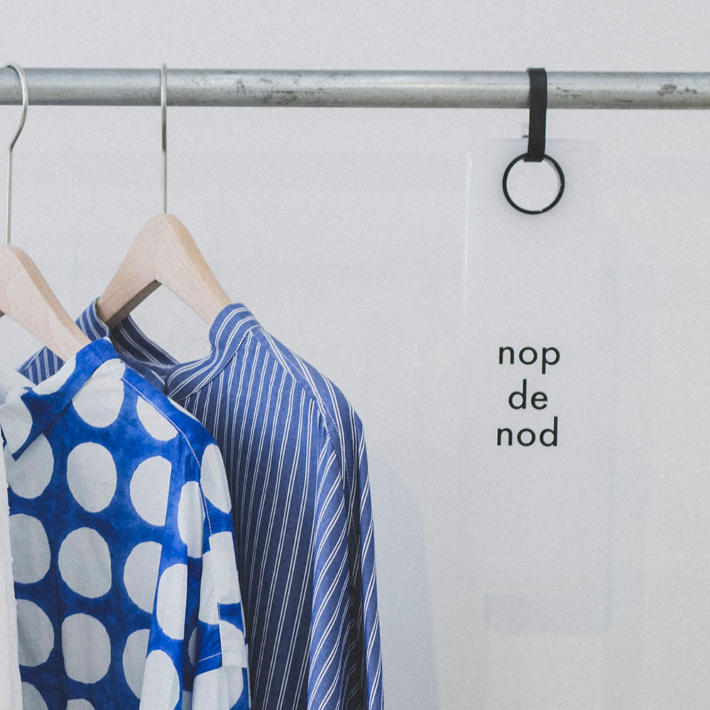 「nop de nod」のブランドロゴとブランドの世界観を象徴するアイコン