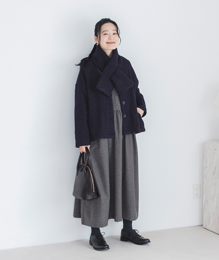 D*g*y福袋コットンパフスリーブ切替ワンピースのコーディネート