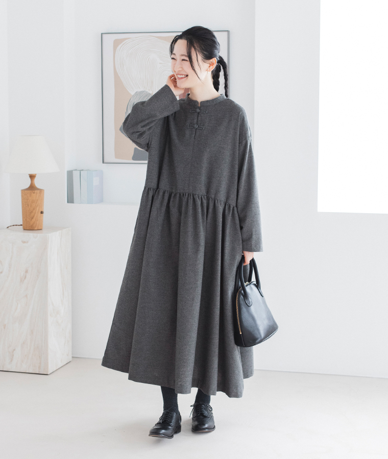 D*g*y福袋ドットジャカードブラウスのボタン