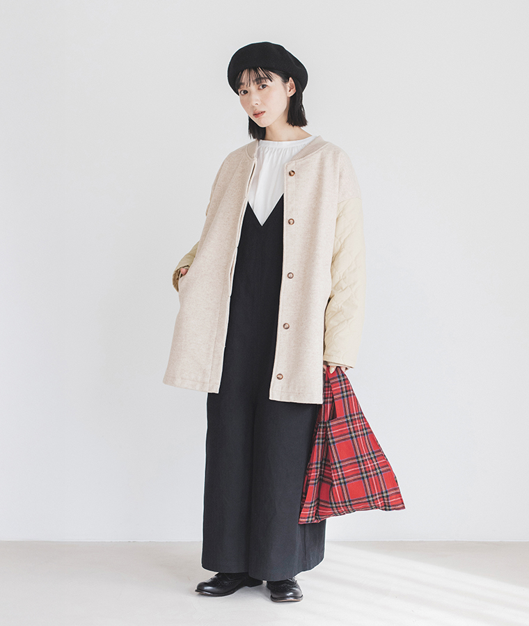 LUPILIEN by natulan 福袋 ウールライク袖キルトブルゾン