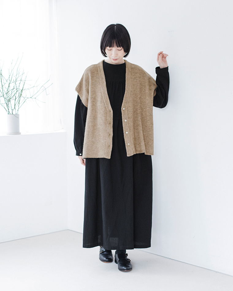 LUPILIEN by natulan 福袋 ヘリンボーンツイルサロペット×綿ビエラプルオーバーブラウス クラシカルコーディネート