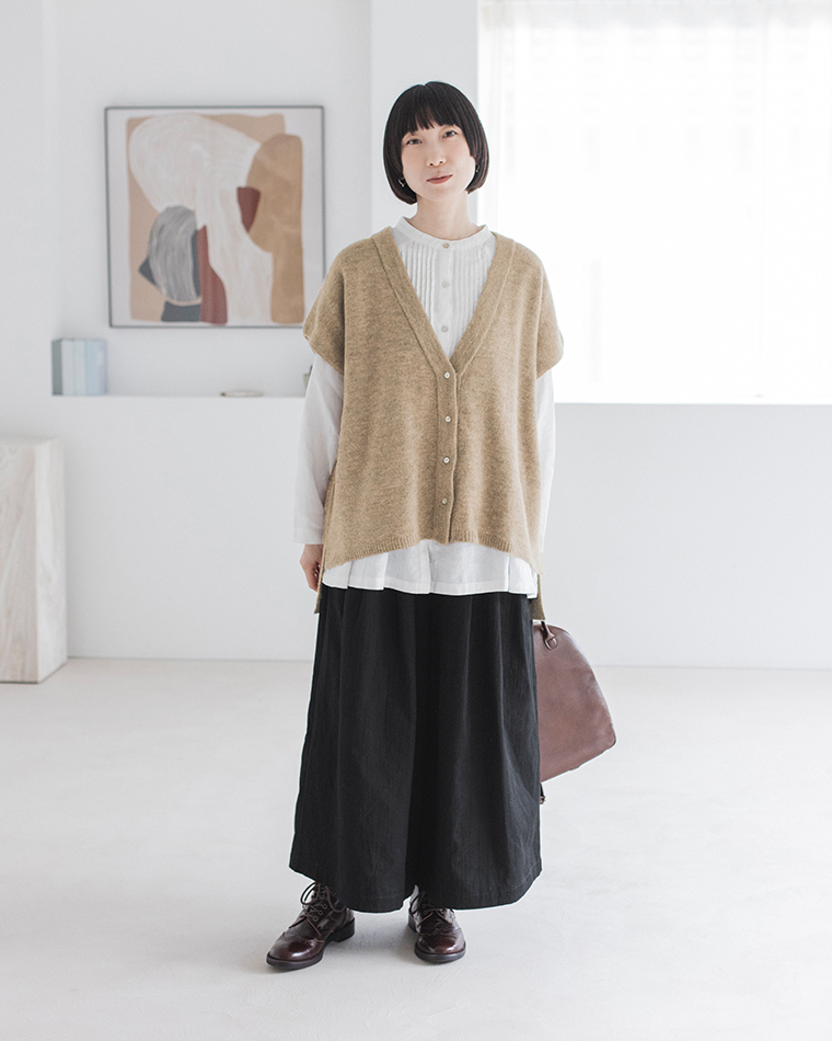 LUPILIEN by natulan 福袋 裏起毛カーディガン 全身コーディネート