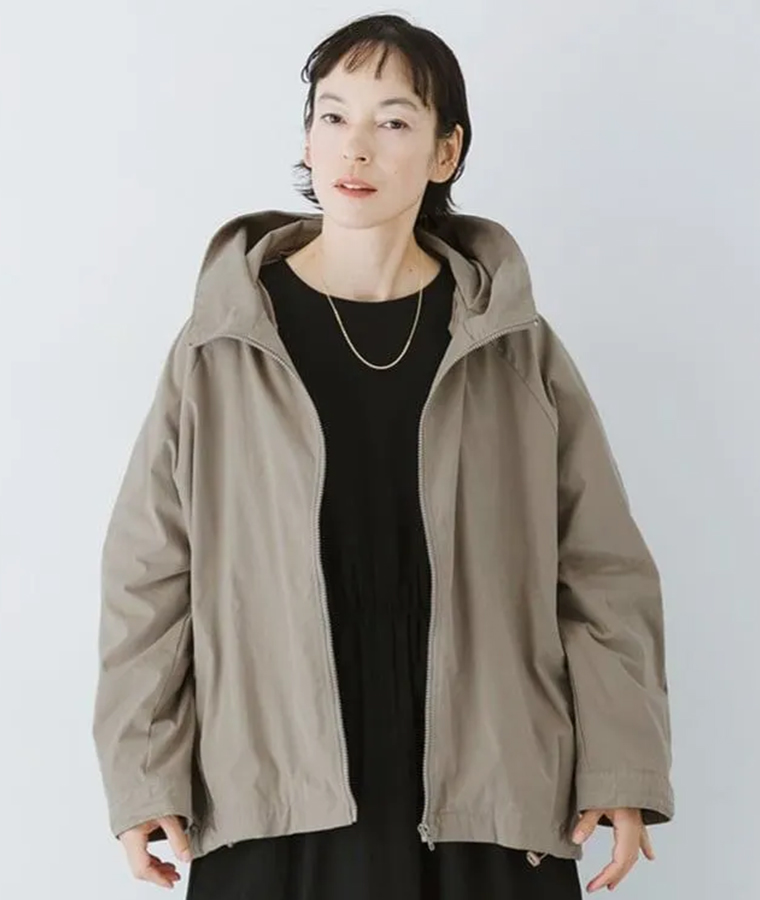 【 corail 】 フード風ZIPジャケット