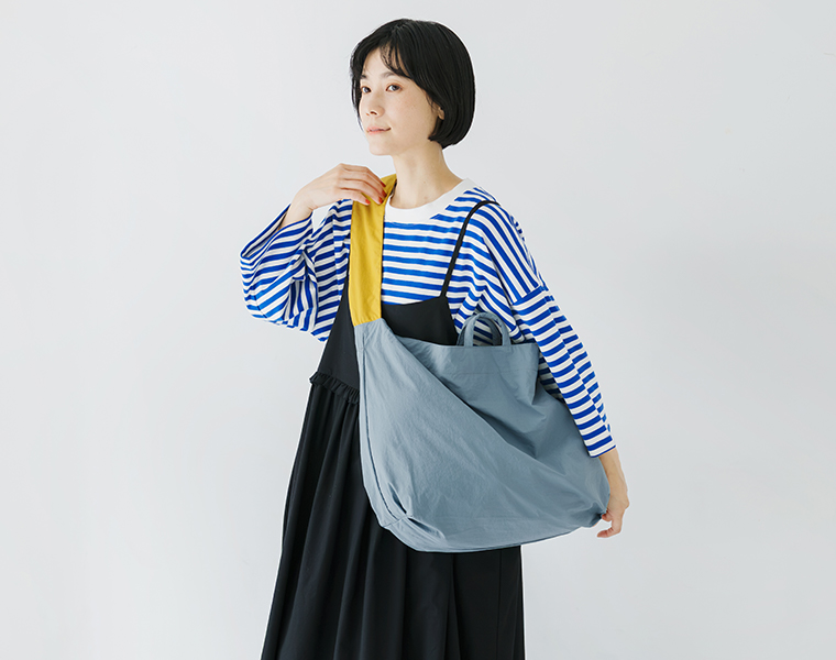 ナイロン　リップストラップ　トート/E7799 brand by Earth Made