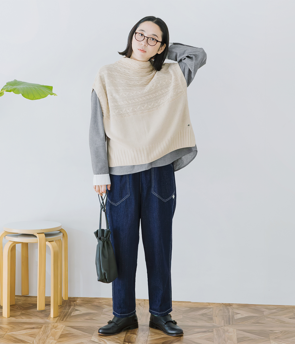 NORTHERN TRUCK 別注 デニムカーゴワークパンツ コーディネート画像1