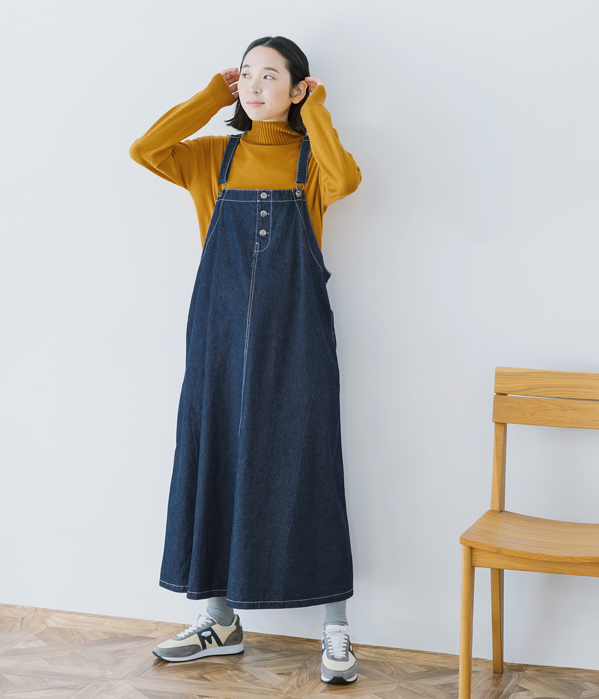 NORTHERN TRUCK ワークジャンパースカート コーディネート画像1