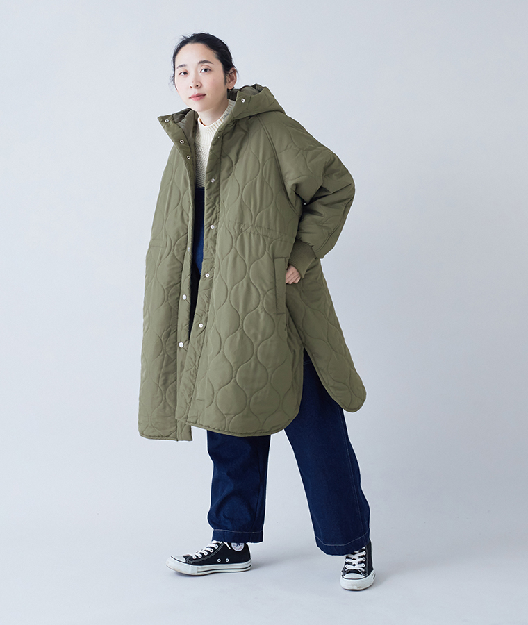 D*g*y　ひょうたんキルトフーディーコート