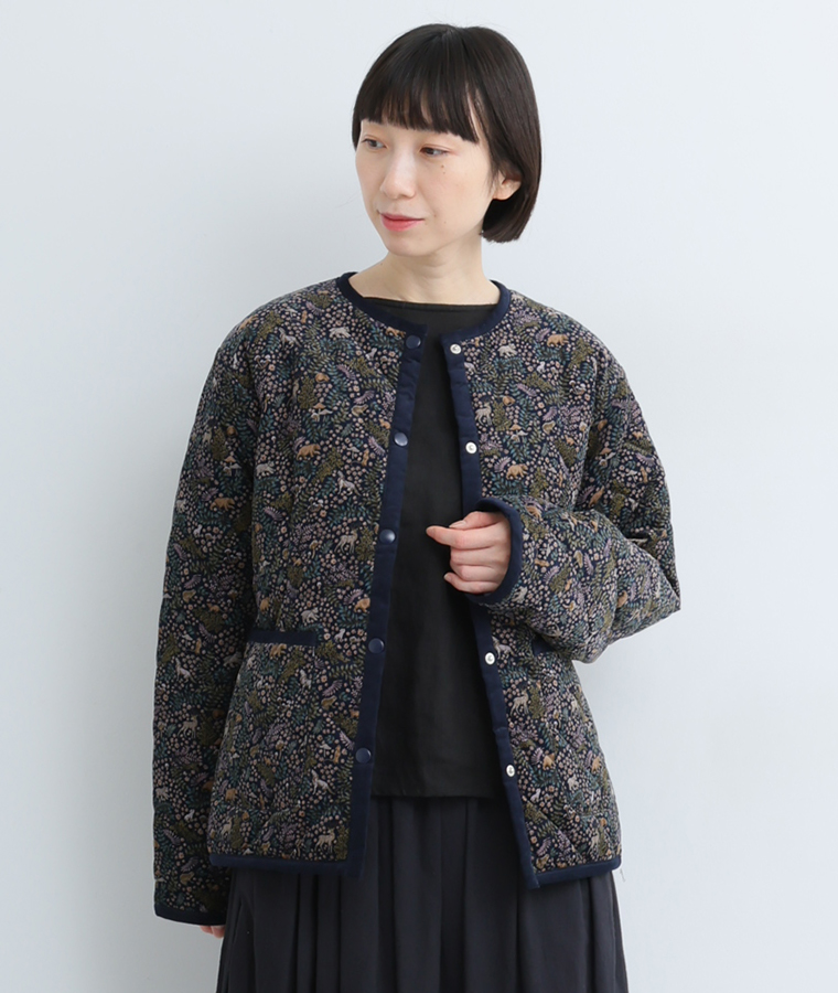 sosotto LIBERTYコーデュロイ キルティングノーカラージャケット