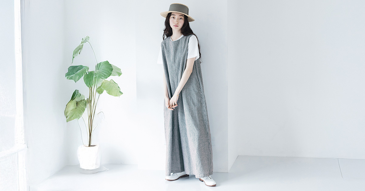 ブリスバンチ Bliss Bunch リネンコットン ワイドサロペットパンツ ラフに着られて、品よく決まる【Bliss bunch】季節を楽しむ