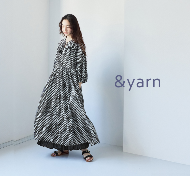 &yarn ギャザーワンピース の紹介