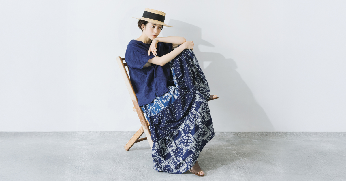 上質な夏に寄り添う、青のニュアンス 【 ICHI Antiquites 】インディゴ