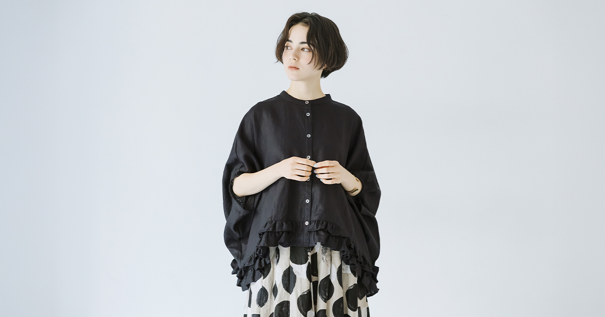 新品未使用＊希少品＊slowly but surely＊リネン2way割烹着 2WAY割烹着（ブラック） – ARASAWA 縫製雑貨の専門ショップ
