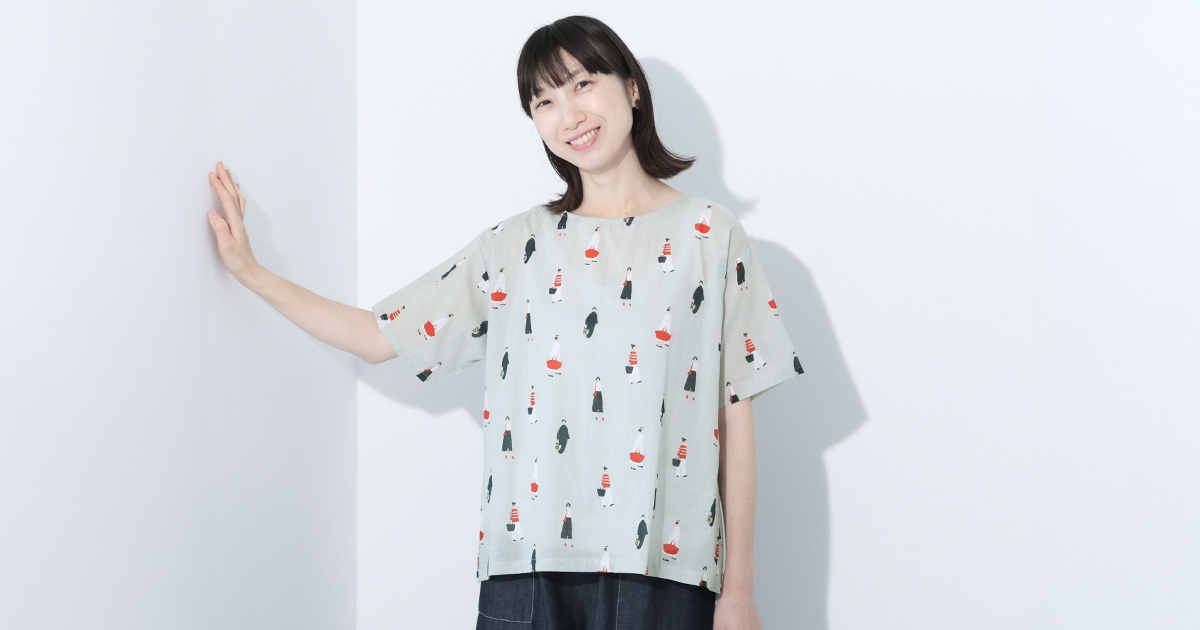 暮らしの服】夏の涼しげなデザインブラウス