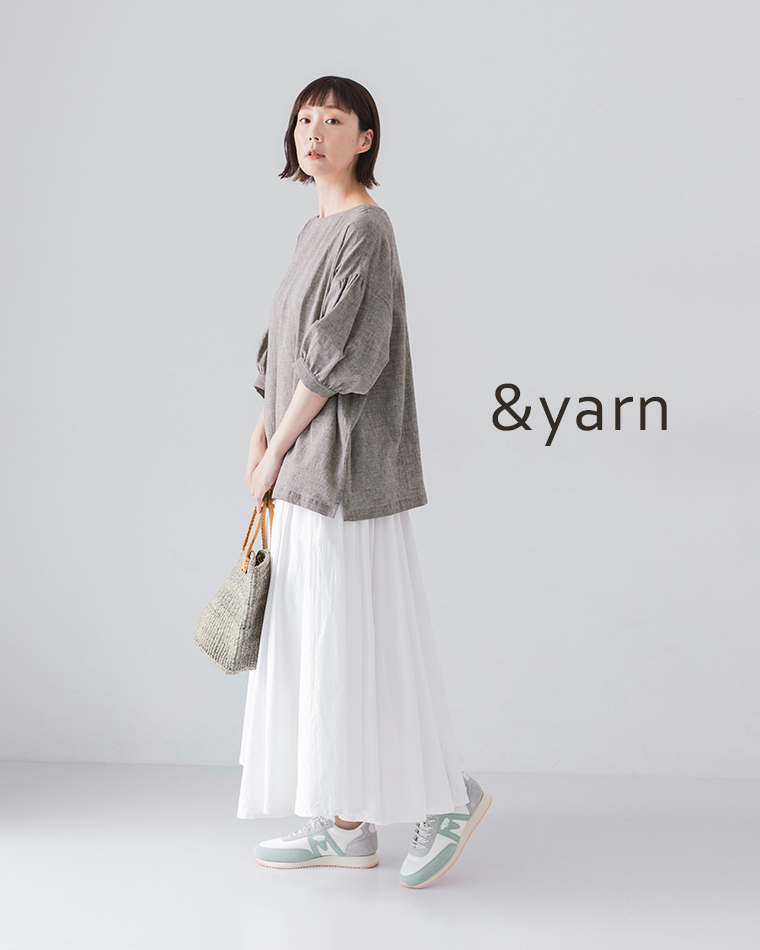 リネンとラミーのナチュラルな風合いを感じる【わたしの大人服。】ボリューム袖ブラウス