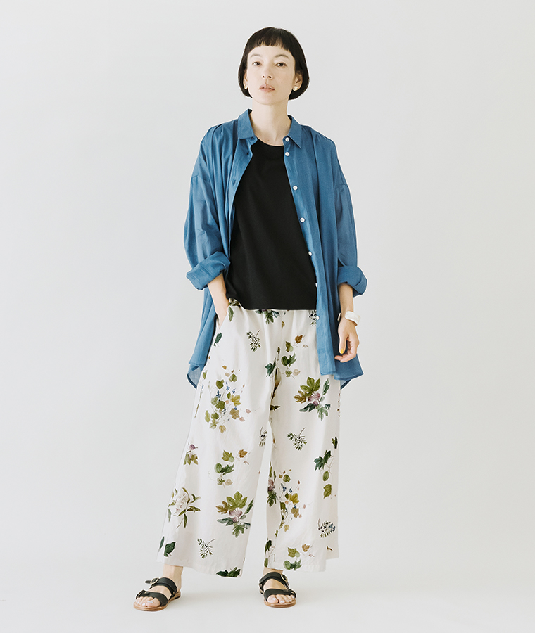 TUTIE.ラミーコットンローンロングシャツ