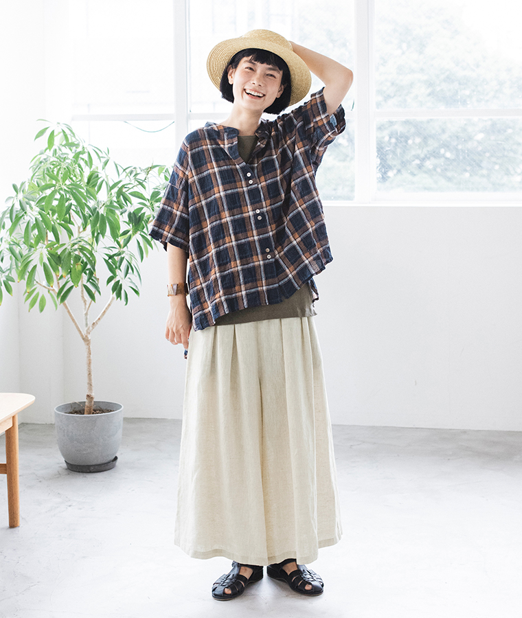 D*g*y 別注｜シャーリングシアーチェック柄シャツ ネイビーチェック