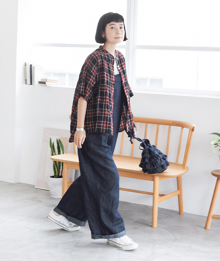 D*g*y 別注｜シャーリングシアーチェック柄シャツ ブラックチェック