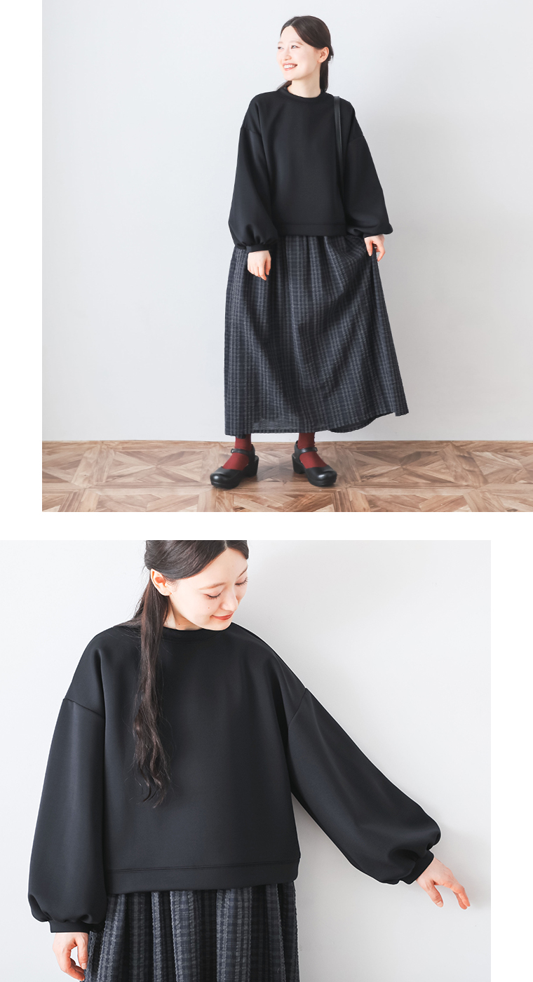 【 m.n 】ポンチ 2wayカーディガン プルオーバーバージョン 全身コーディネート＆トップス寄り