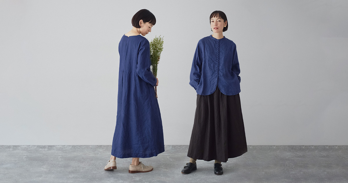 凛とした大人の装い【 ICHI Antiquites 】深いインディゴカラー