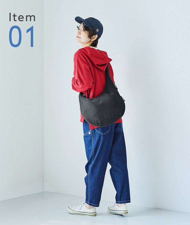【 hellolulu 】ZIONエクスパンダブルホーボーバッグ