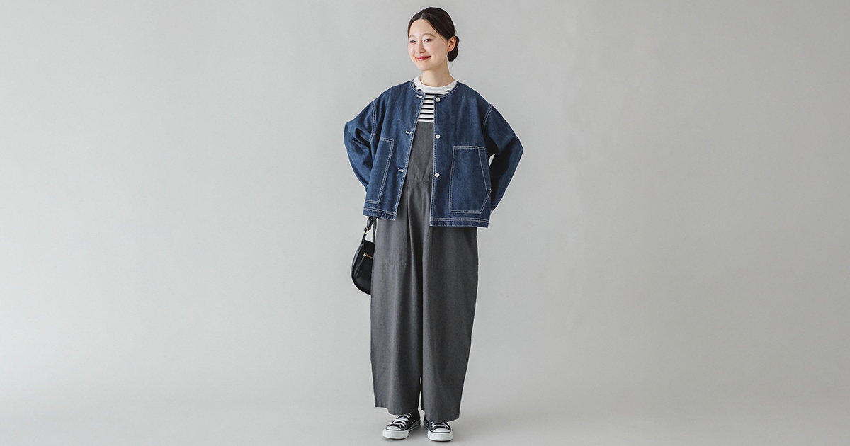 暮らしの服】秋のお出かけにちょうどいい軽アウター 秋冬ゆったり 