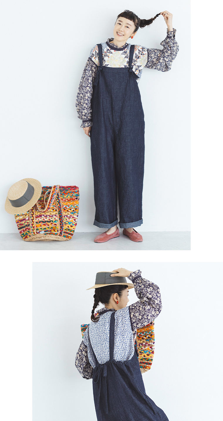 差し込み企画 季節の変わり目に頼りになるサロペット &yarnその2