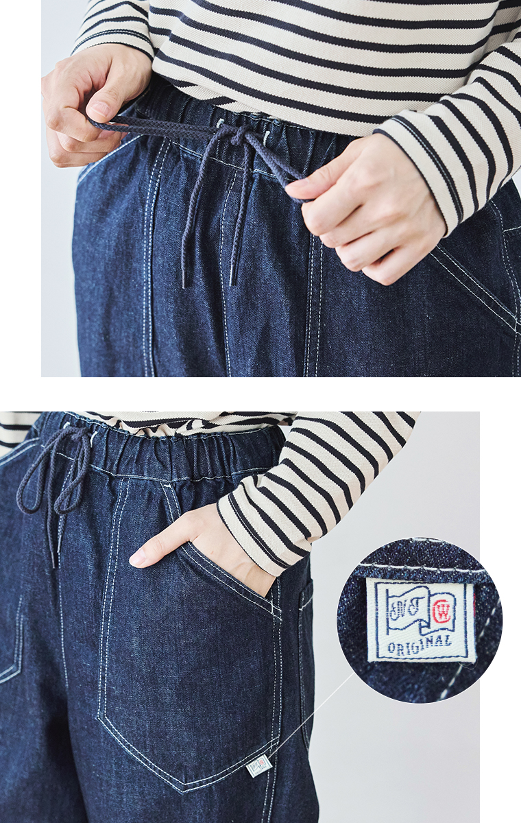 【 NORTHERN TRUCK 】デニムカーゴワークパンツ ウエスト＆ポケット