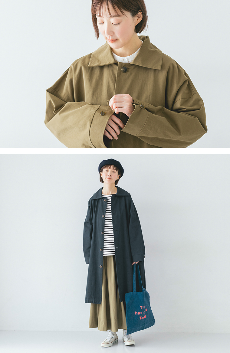 &yarn ビッグカラーコート