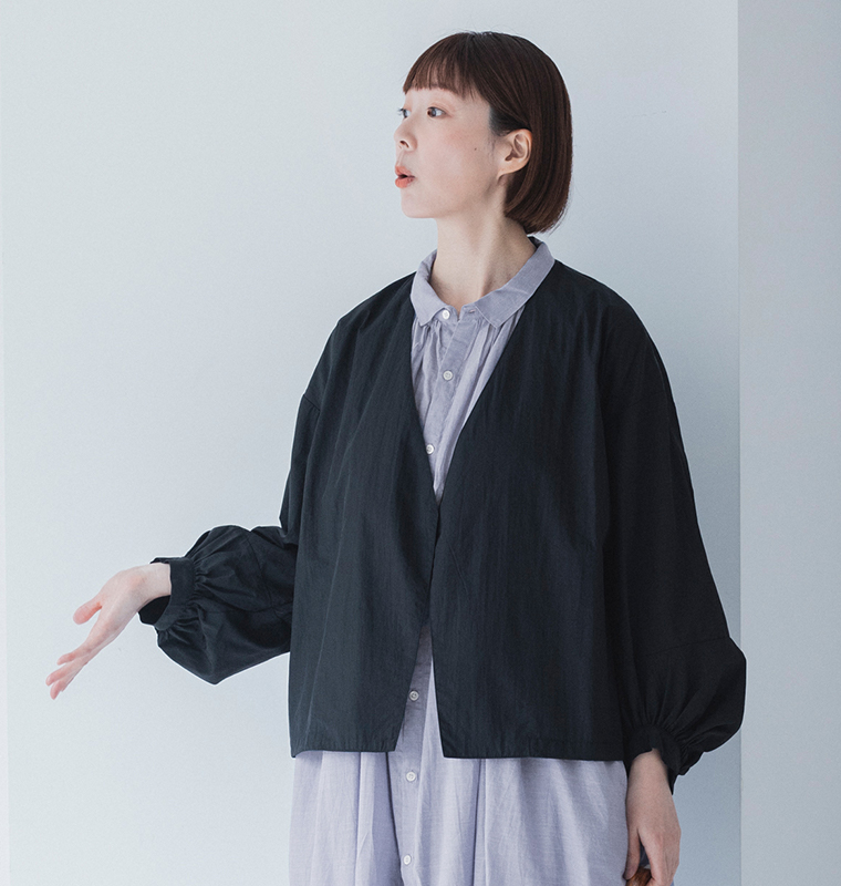&yarn 撥水 袖ボリュームライトジャケット