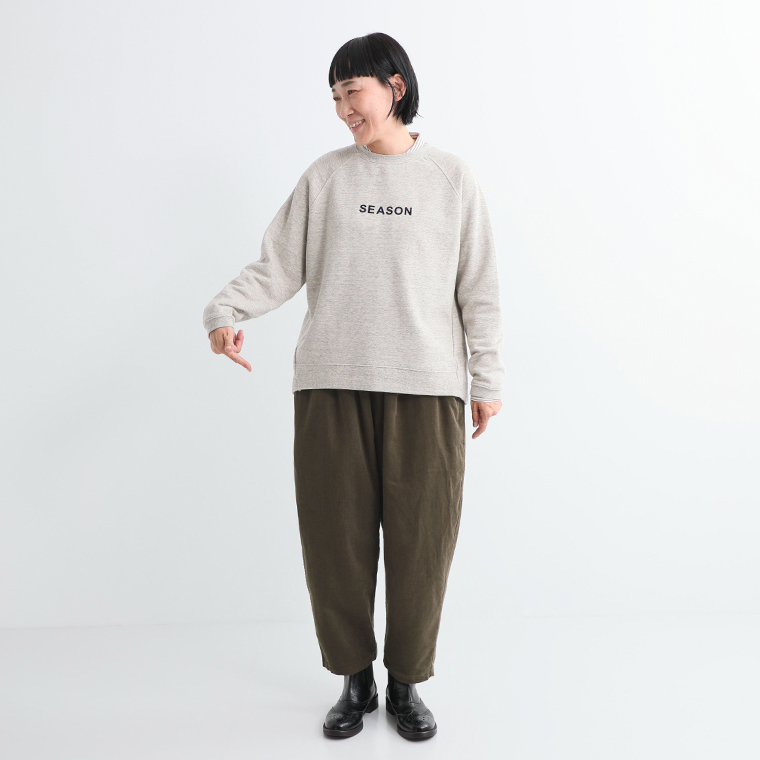 ista-ire 着丈選べる 細畦コーデュロイよくばりパンツ カーキ ベストサイズ