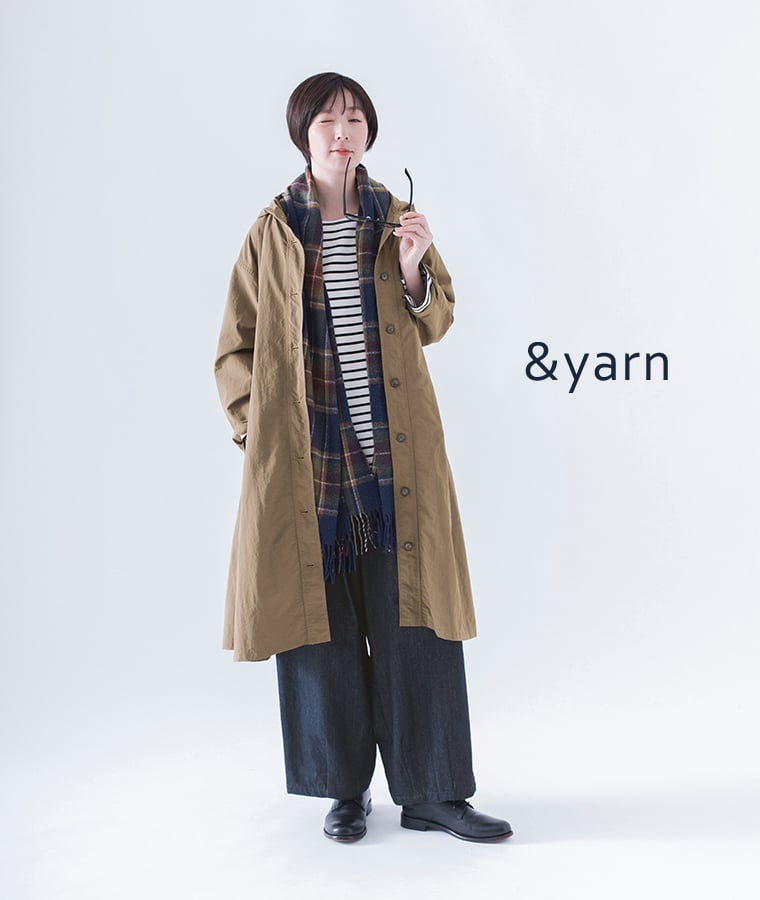 ちょっとの雨も安心！【わたしの大人服。】気軽に洒落るフードロングコート
