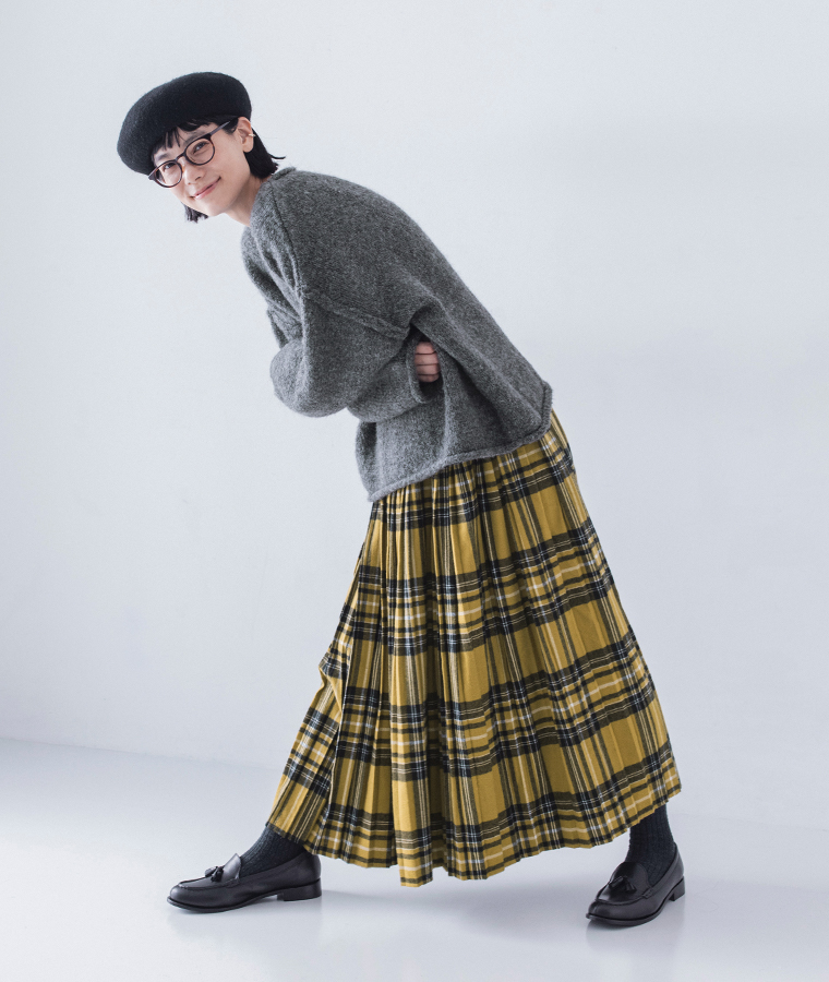 【 Marie-Louise 】タッセルローファー ブラック 全身コーディネート
