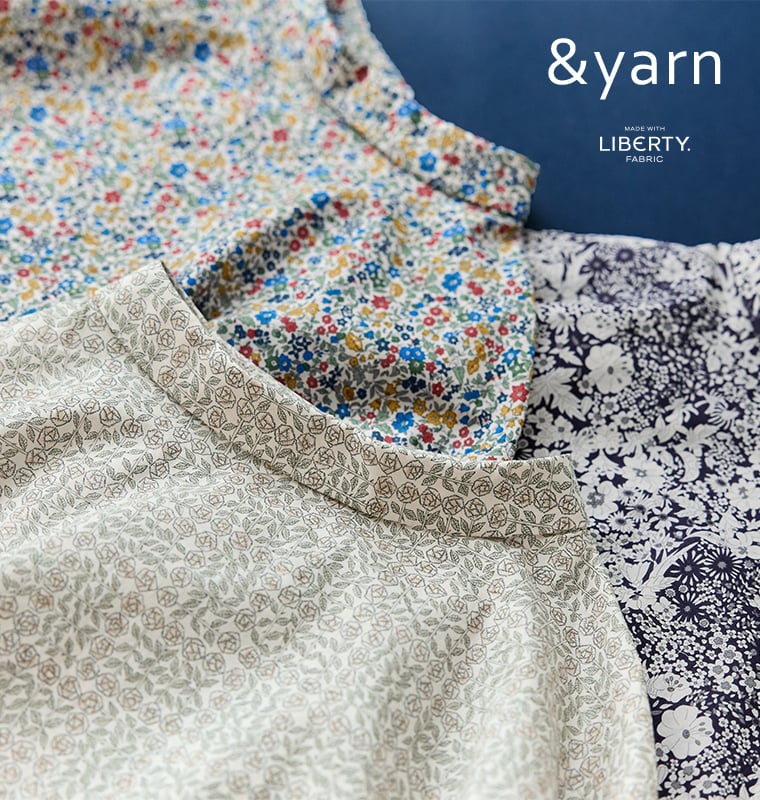 LIBERTY FABRICS 150年の歴史あるテキスタイルデザイン【 ＆yarn 】リバティ・ファブリックス 花柄ブラウス