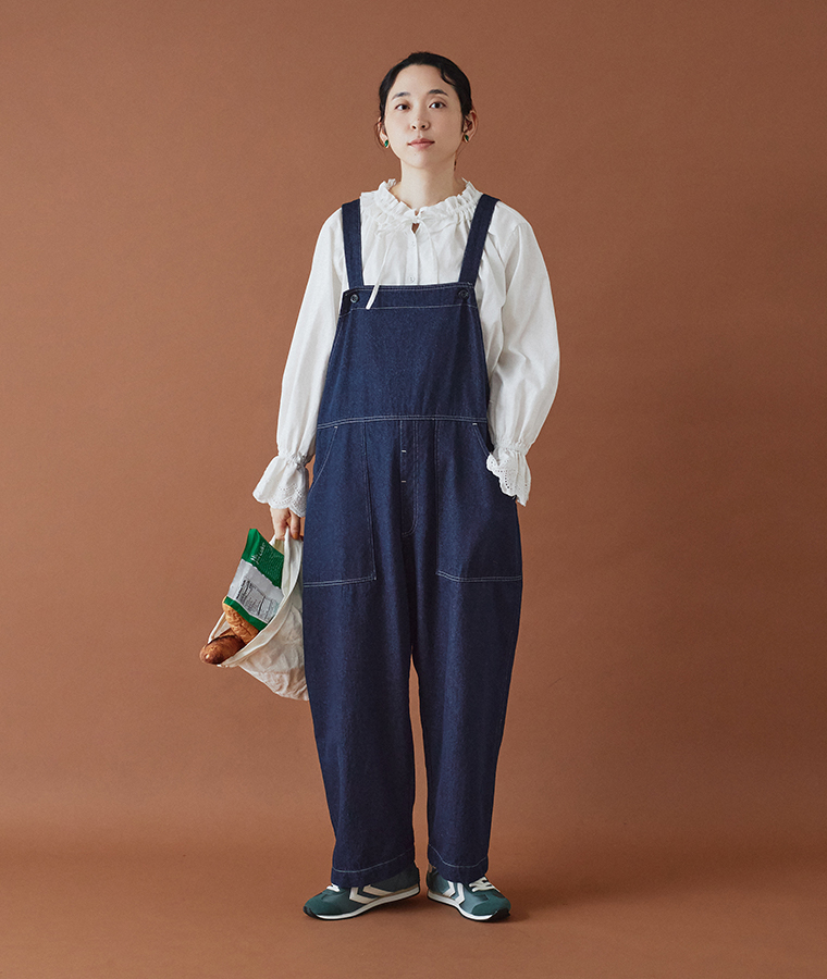 dgy デニムサロペットの着用画像