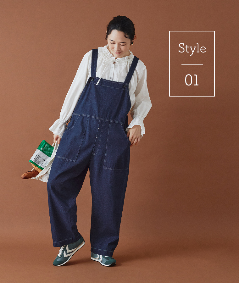 dgy デニムサロペット(スタイル1)のコーディネート