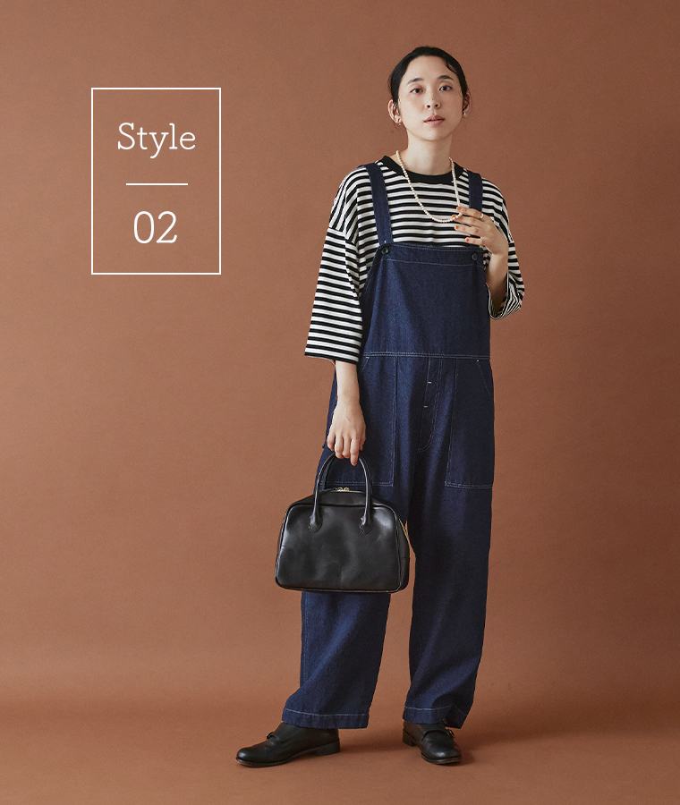 dgy デニムサロペット(スタイル2)のコーディネート