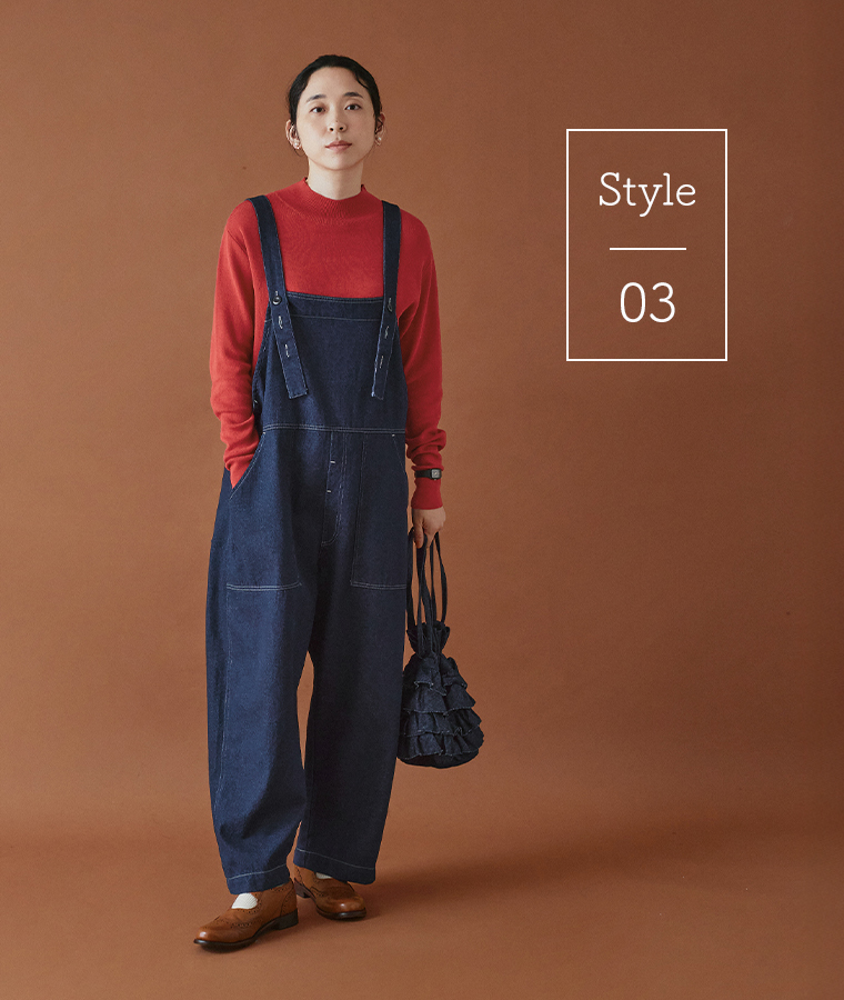 dgy デニムサロペット(スタイル3)のコーディネート