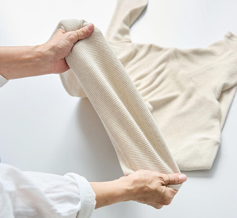 【 &yarn 】わたしの定番タートルネック 伸縮性