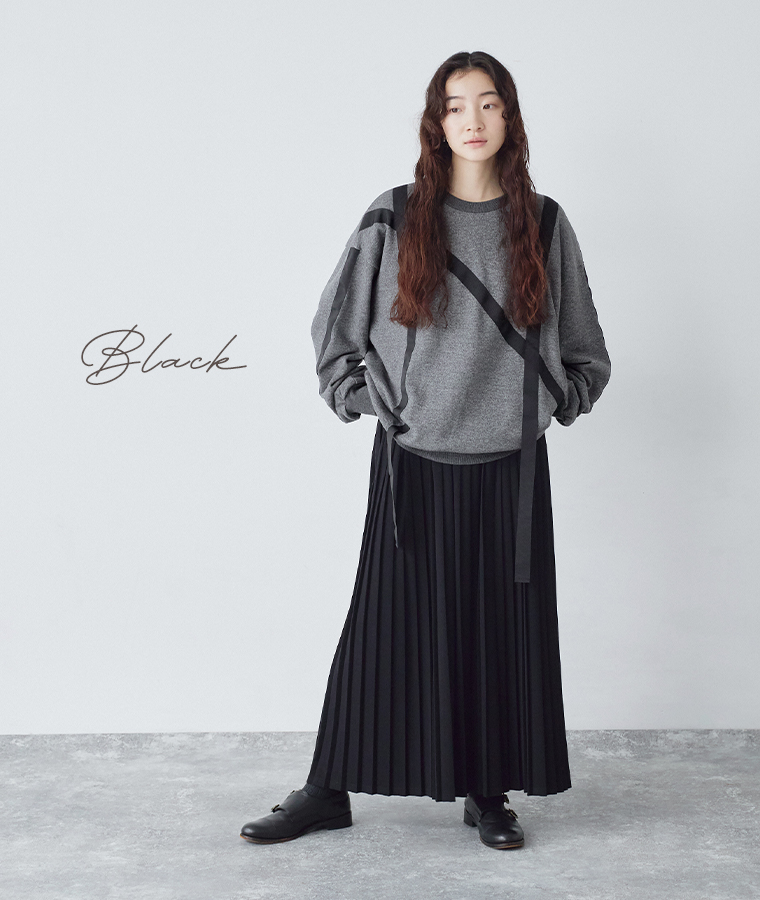 koibitomisaki プリーツパンツ(ブラック)のコーディネート