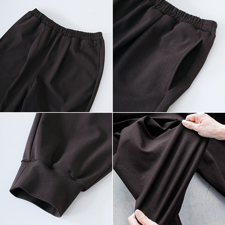 caloom  ストレッチジョガーパンツ　ディテール