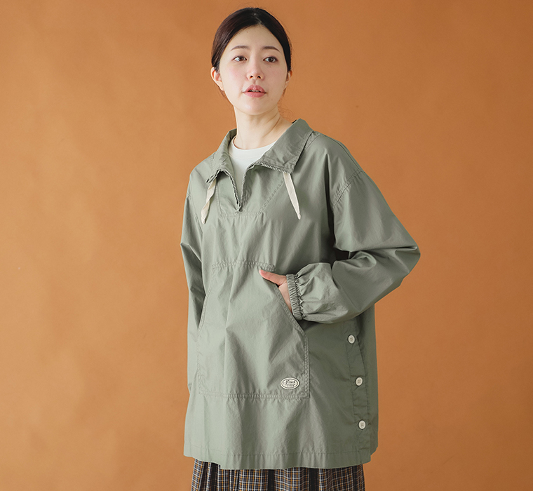 【 NORTHERN TRUCK 】サイド釦アウトドアチュニック フロントポケット見せ