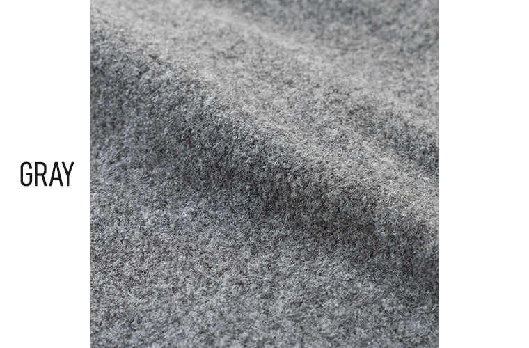 ista-ire  ブークレ　2wayカラーショートコート　生地アップ