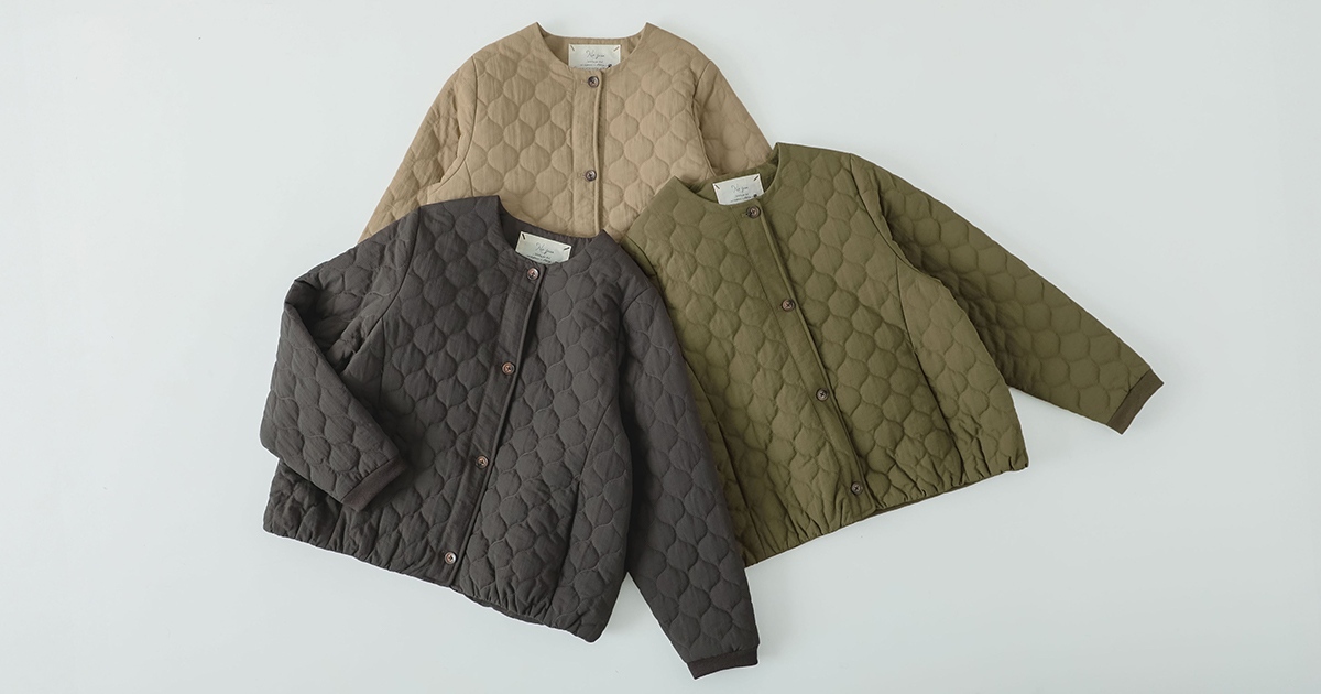 暮らしの服】軽くてあたたかい キルティング中綿ジャケット