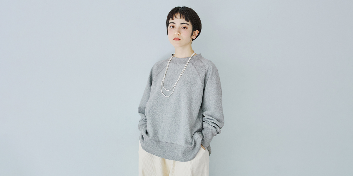 別注 【 UNPLE 】 ニット裏起毛モックネックプルオーバー