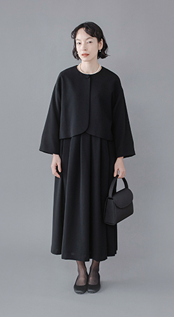 Luuna miu【ブラックフォーマル】大切な日のジャケット＆ワンピースセット