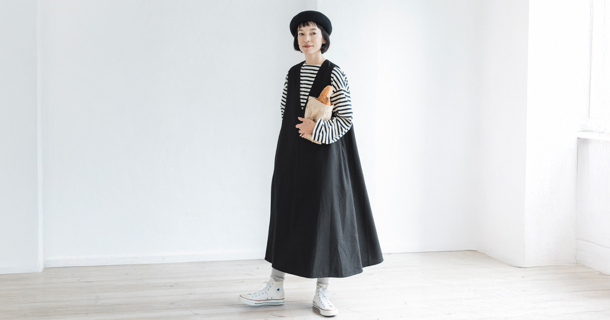 【専用】Y's/ワイズ　ウールギャバ　ジャンパースカート　黒　サイズ2 2WAYジャンパースカート(293-33103)