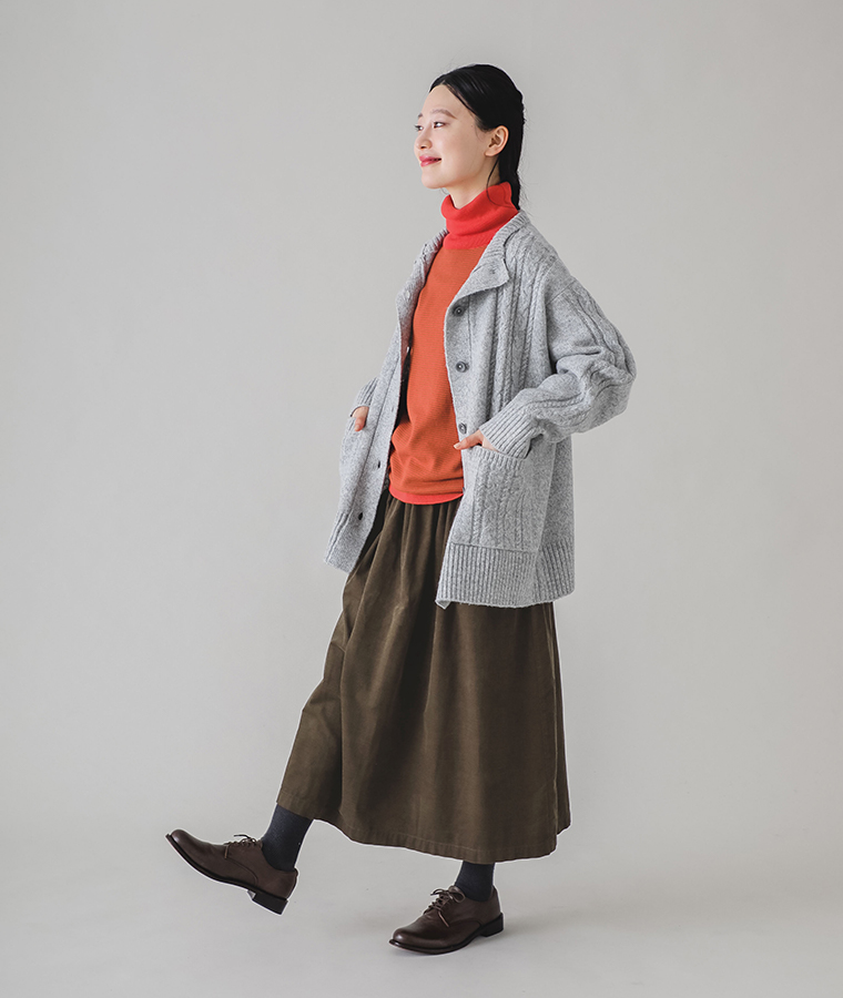 【 NORTHERN TRUCK 】サイド釦アウトドアチュニック 全身コーディネート