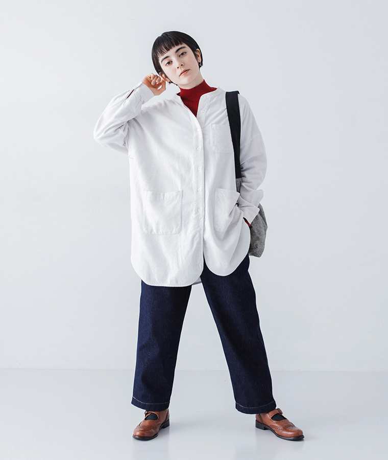 homeworking  裏ボアデニムあたたかパンツ アレンジ