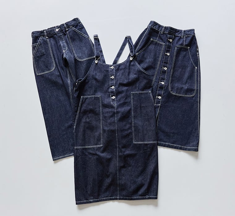 vent blanc　デニムアイテム 置きカット